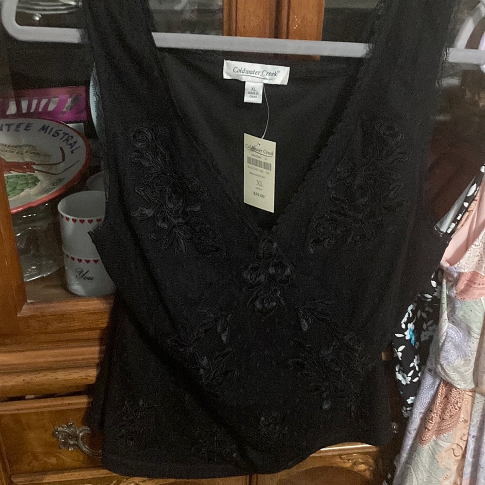 Women’s Lace Tank - Coldwater Creek - Size XL -